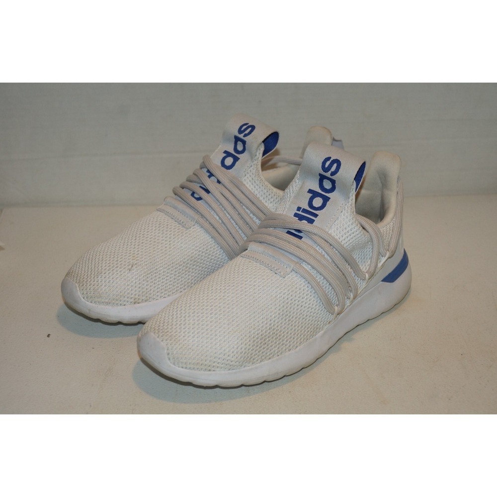 Adidas Cloudfoam Mens White / Blue Mesh Athletic Shoes Size 7